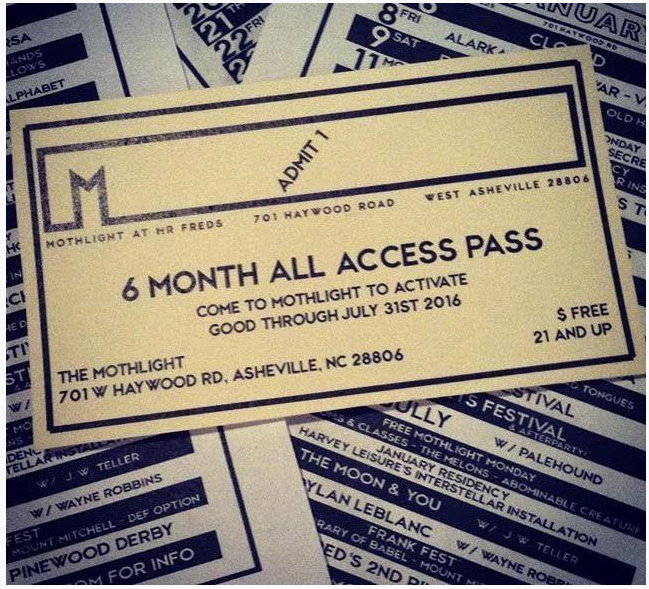 Six Month Pass to all Mothlight shows