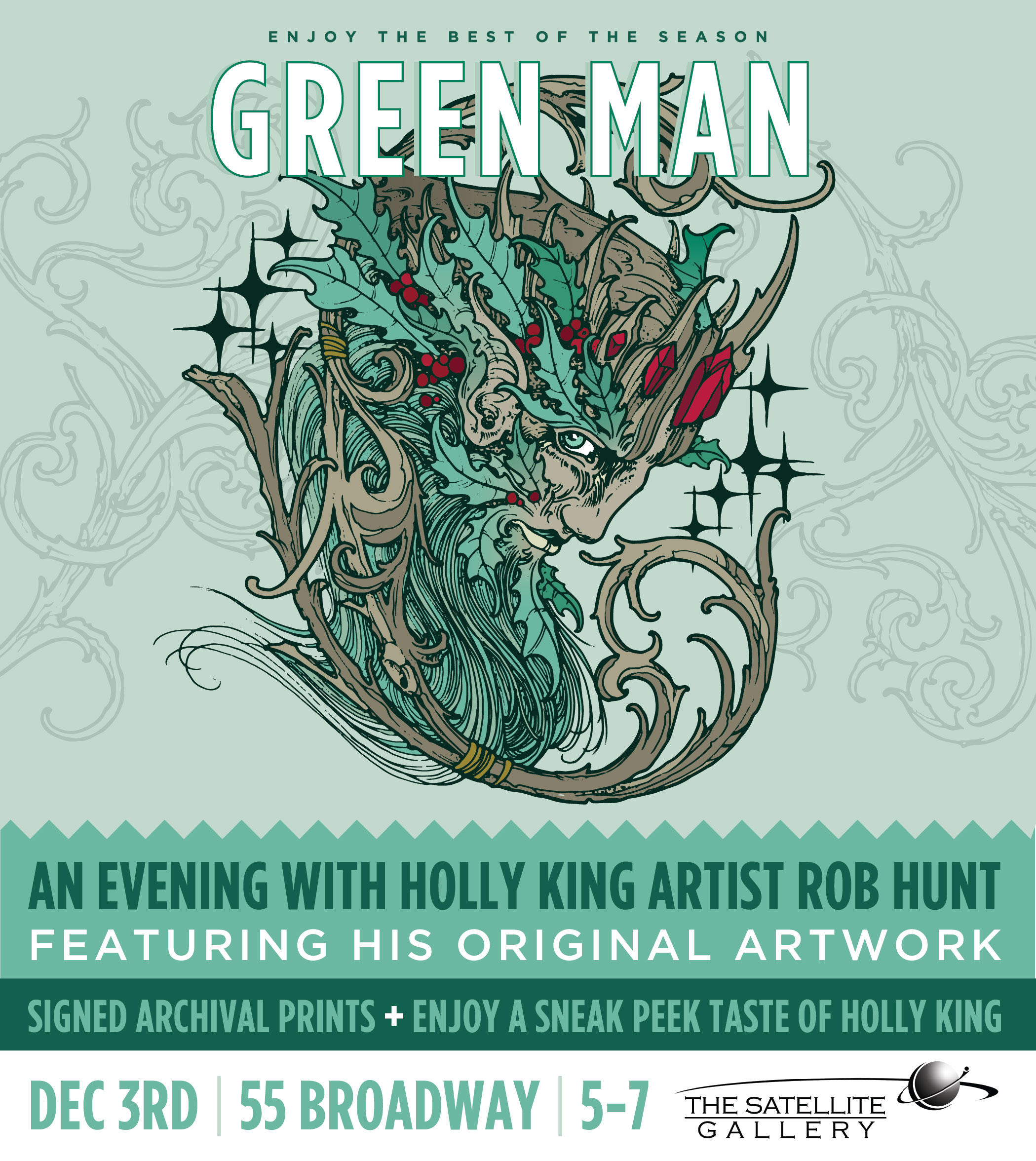 Green Man Brewery's Holly King. Design: Rob Hunt