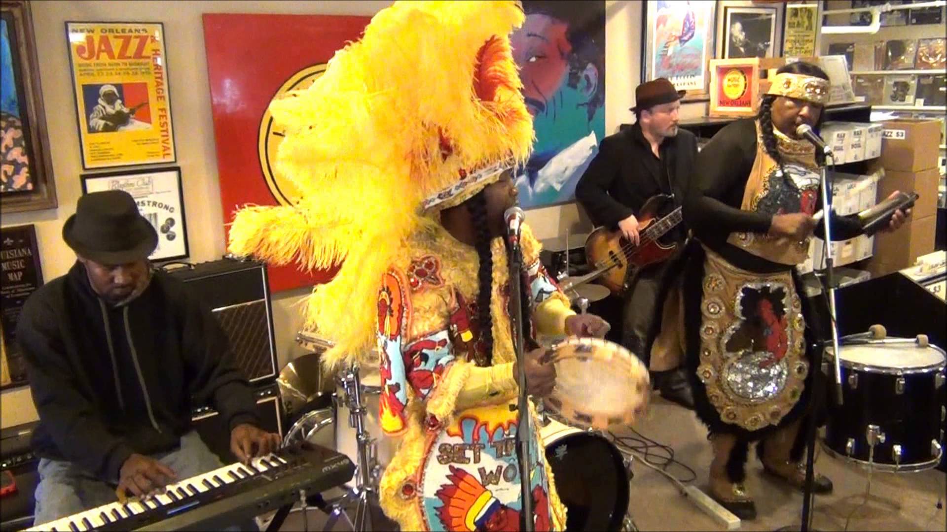 Big Chief Juan Pardo & the Golden Comanche Mardi Gras Indians. Source: YouTube