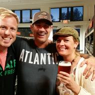 Audra with Sam Calagione and Luke Dickinson