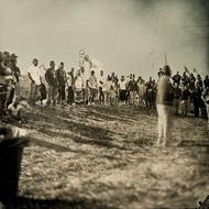 Dakota Access Pipeline Native American protest site, on Highway 1806 near Cannonball, North Dakota, August 15th, 2016. NODAPL! Photo: Shane Balkowitsch 