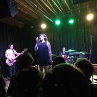 Waxahatchee. Katherine Simonetti (bass), Katie Crutchfield (vocals), Ashley Arnwine (drums). Photo: Carolyn Fagan