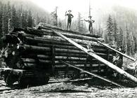 Corvallis and Eastern Railroad Logging Car. Source: Wiki Commons