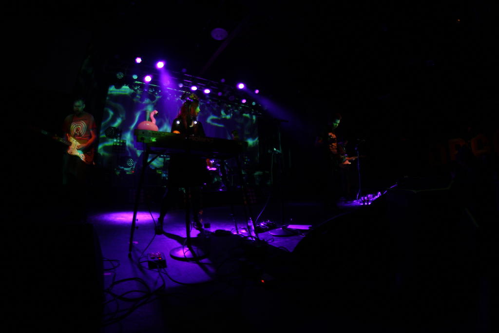 Stage setup for Slowdive. Photo: Anthony Gabriele.