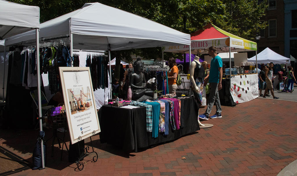 The area around Vance Memorial was the weekend&#039;s Wellness Village